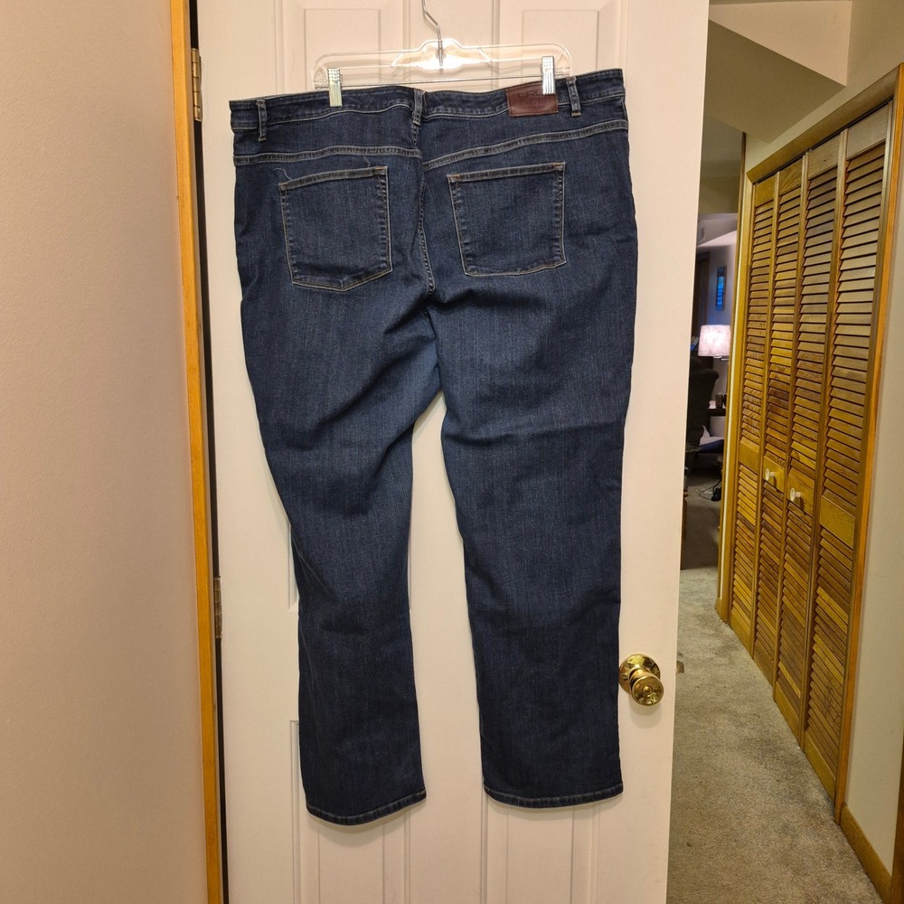 Lauren Ralph Lauren Jeans Co Womens 22W Dark Wash Blue Straight Leg Denim Jeans - Picture 2 of 4